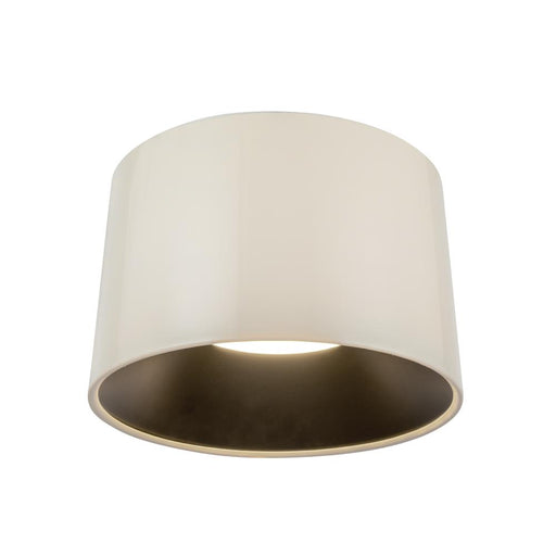 Etta 19-in Pearl White Led Flush Mount | FM16520-PW-3WCCT-UNV