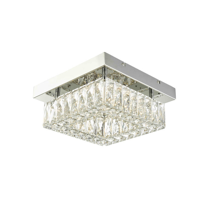 Gem Flush Mount 12" Square Chrome -led | F1712CH