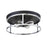 Easton Flush Mount Round 2-light Black & Chrome | F2202BKCH
