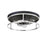 Easton Flush Mount Round 3-light Black & Chrome | F2203BKCH