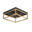 Easton Flush Mount Square 2-light Black & Gold | F2302BKGD