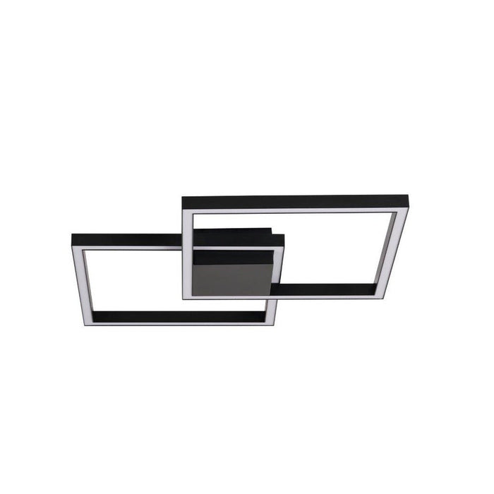 Avista Square Flush Mount Black -led | F2712BK