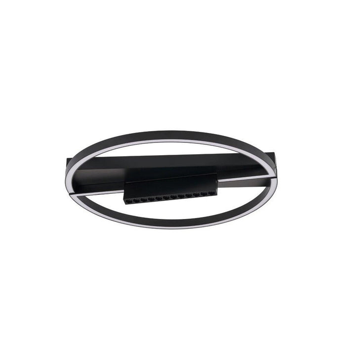 Avista Milo Flush Mount Circle Black -led | F2812BK