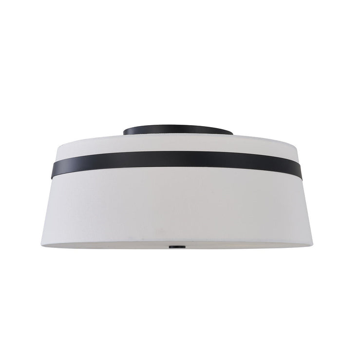 Avista Lazo Semi-flush 19" Black | F2919BK