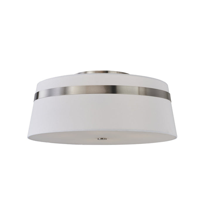 Avista Lazo Semi-flush 19" Brushed Nickl | F2919BN
