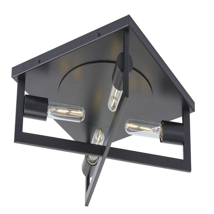 Avista Lighting Inc Avista Brink Flush Mount 4-Light Black