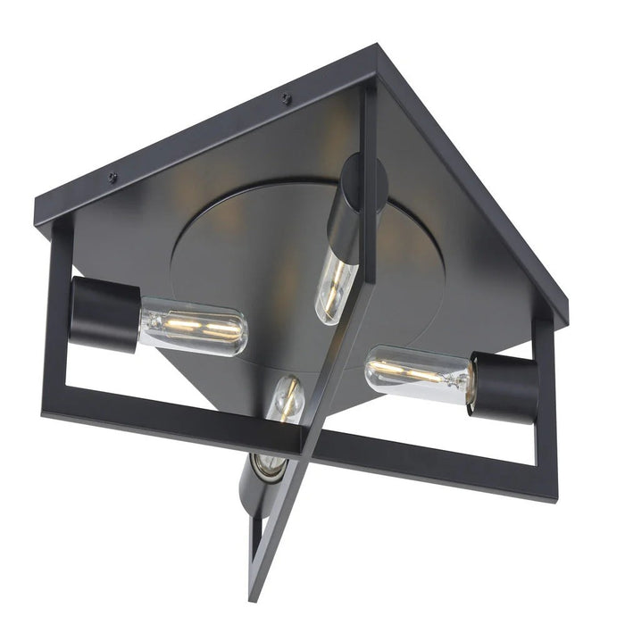 Brink Flush Mount 4-light Black | F3114BK