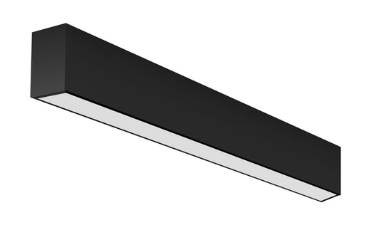 4' Led Linear Surface Mount, 2"wide, 3000k, Black | F55430BSFM