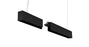 Eurofase 4' LED Linear Suspension Mount Extension Kit, 2" Wide, 3000K, Black