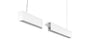 Eurofase 4' LED Linear Suspension Mount Extension Kit, 2" Wide, 3000K, White