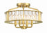 Crystorama Libby Langdon for Crystorama Farris 4 Light Aged Brass Semi Flush Mount