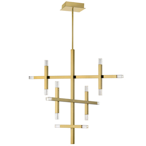 42w Chandelier, Agb W/ Acrylic Diffuser | FCS-3656C-AGB