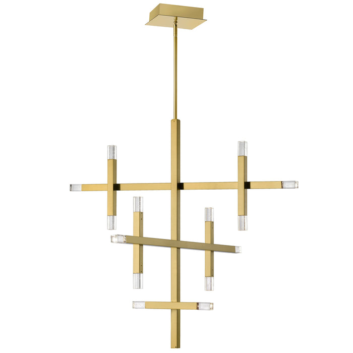 42w Chandelier, Agb W/ Acrylic Diffuser | FCS-3656C-AGB