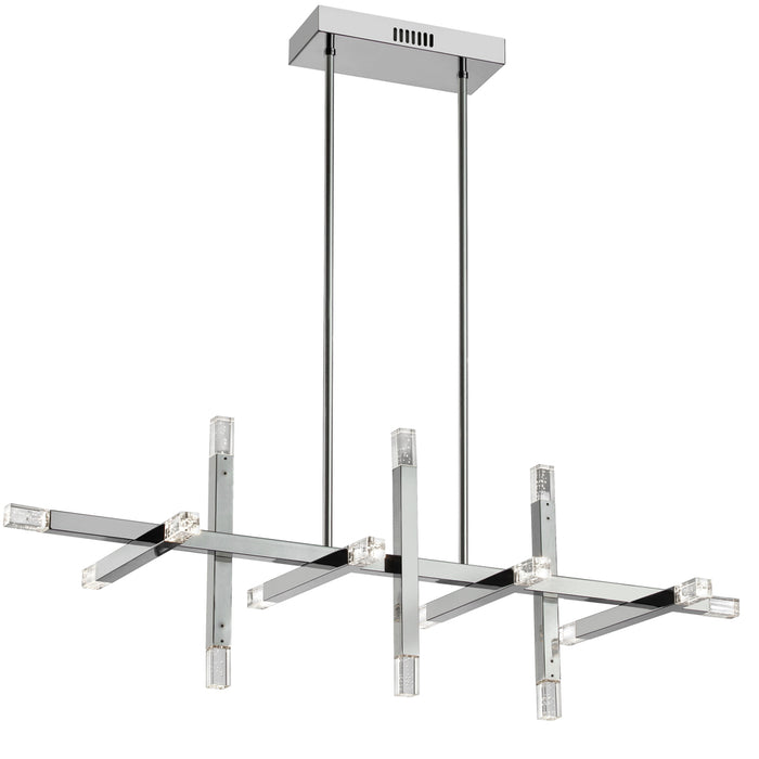 48w Horiz Chandelier, Pc W/ Acrylic Diffuser | FCS-4064HC-PC