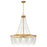 Crystorama Fiona 4 Light Antique Gold Chandelier with White Beads