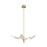 Flora 5 Head Natural Brass Led Pendant | PD321105NB
