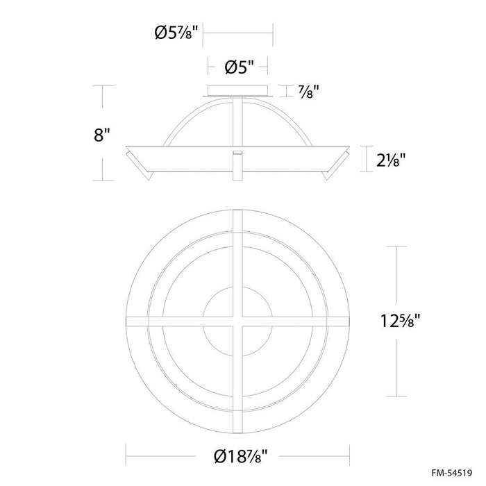 Copa Flush Mount Light | FM-54519-AB