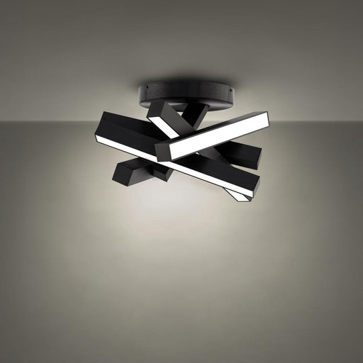 Chaos Flush Mount Light | FM-64817-BK