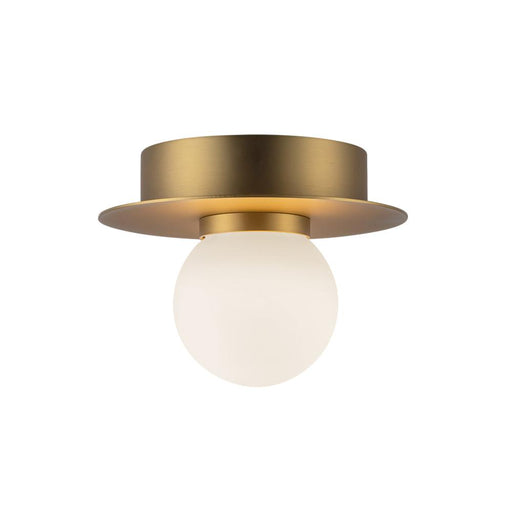 Kuzco Lighting Inc Elixir 6-in Brushed Gold LED Flush Mount