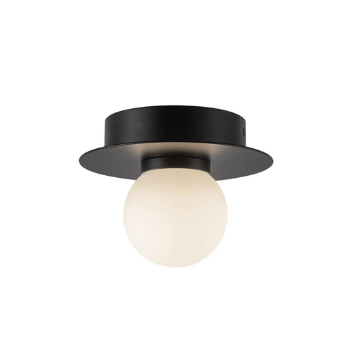 Elixir 6-in Black Led Flush Mount | FM15506-BK-UNV