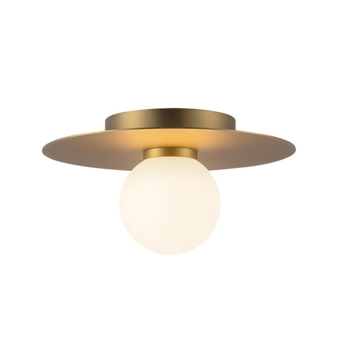 Elixir 10-in Brushed Gold Led Flush Mount | FM15510-BG-UNV
