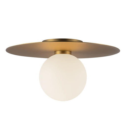 Kuzco Lighting Inc Elixir 14-in Brushed Gold LED Flush Mount