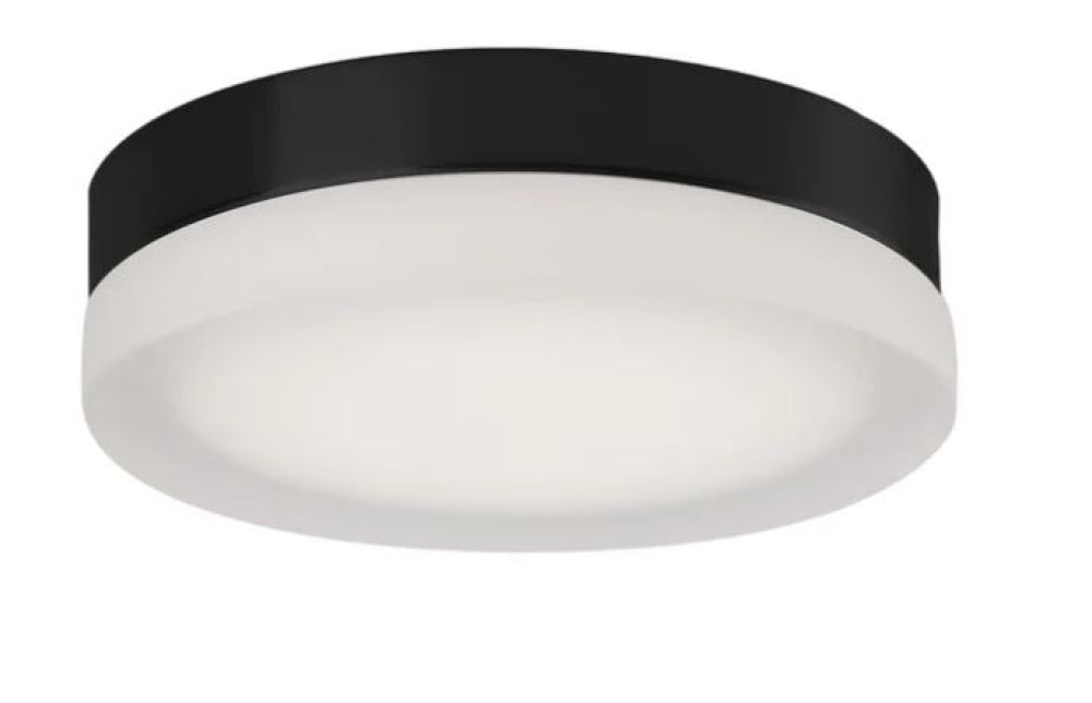 Bedford 11-in Black/frosted Led Flush Mount | FM3511-BK