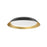 Jasper 19-in Black/gold Led Flush Mount | FM43419-BK/GD