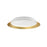 Jasper 19-in White/gold Led Flush Mount | FM43419-WH/GD
