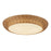 Merida 21-in Rattan Socket Flush Mount | FM511421RA