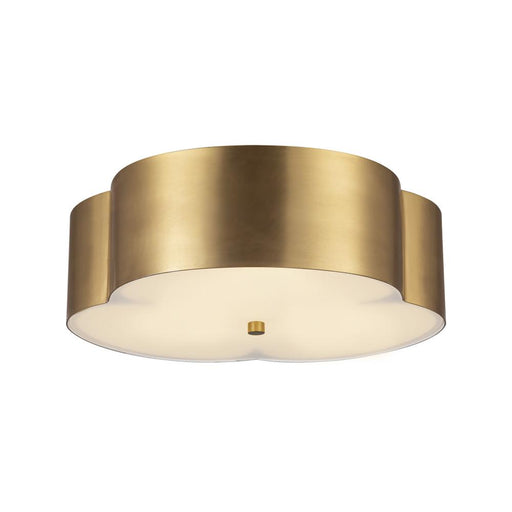 Adella 14-in Brushed Gold Socket Flush Mount | FM566314BG