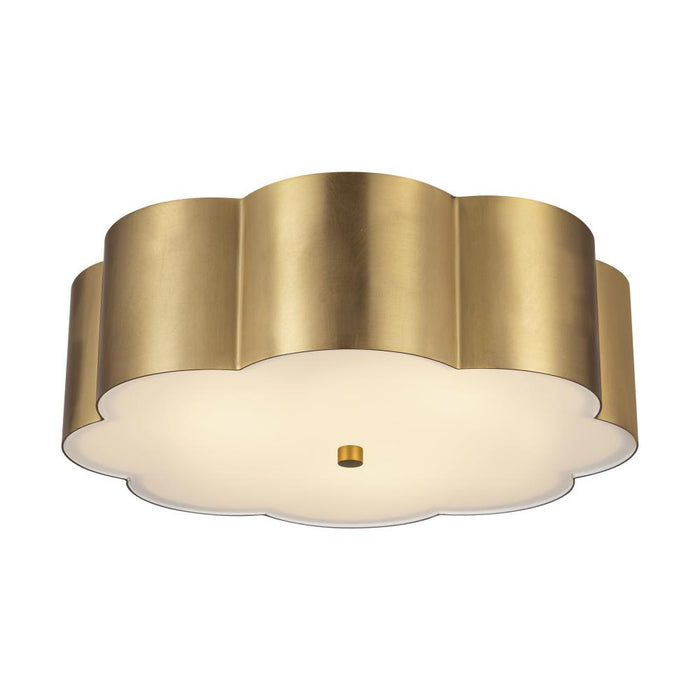 Blossom 14-in Brushed Gold Socket Flush Mount | FM603314BG