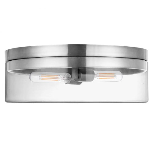  2 Light  Flush Mount, Pc W/ Clr Glass | FNA-142FH-PC-CLR