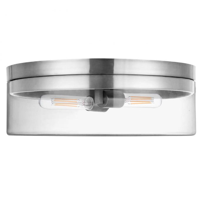 2 Light  Flush Mount, Pc W/ Clr Glass | FNA-142FH-PC-CLR