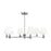 Visual Comfort & Co. Studio Collection Paisley transitional dimmable indoor large 6-light chandelier in a polished nickel finish with white