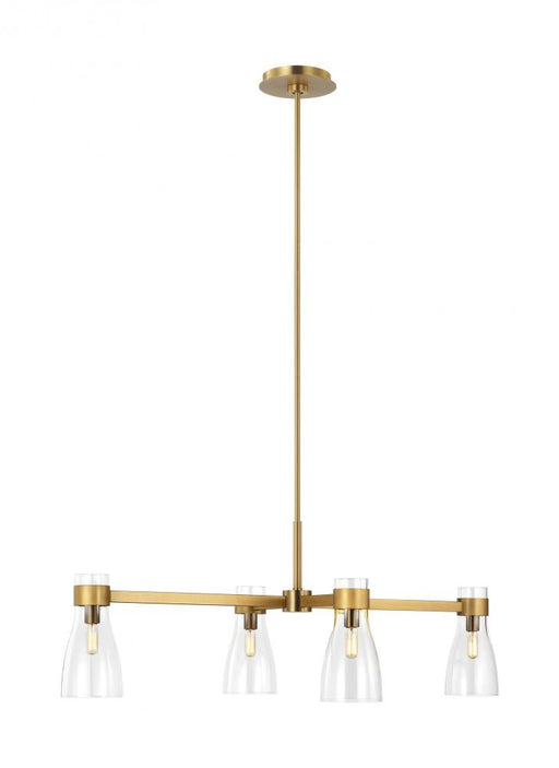Visual Comfort & Co. Studio Collection Four Light Linear Chandelier