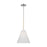 Visual Comfort & Co. Studio Collection Remy transitional 1-light indoor dimmable small ceiling hanging pendant in polished nickel silver fi