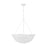 Visual Comfort & Co. Studio Collection Kelan traditional dimmable indoor large 6-light pendant in a textured white finish with textured whi