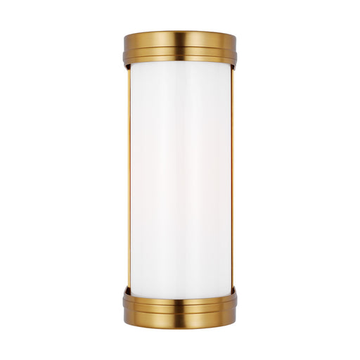 Visual Comfort & Co. Studio Collection Ifran transitional dimmable indoor small 1-light vanity fixture in a burnished brass finish with etc