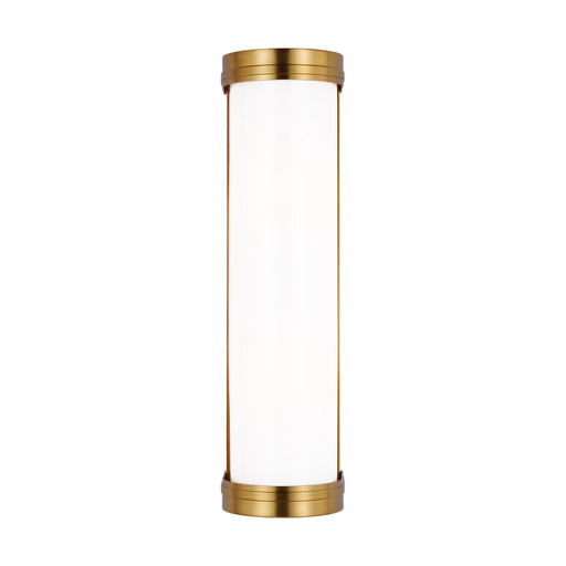 Visual Comfort & Co. Studio Collection Ifran transitional dimmable indoor medium 2-light vanity fixture in a burnished brass finish with et