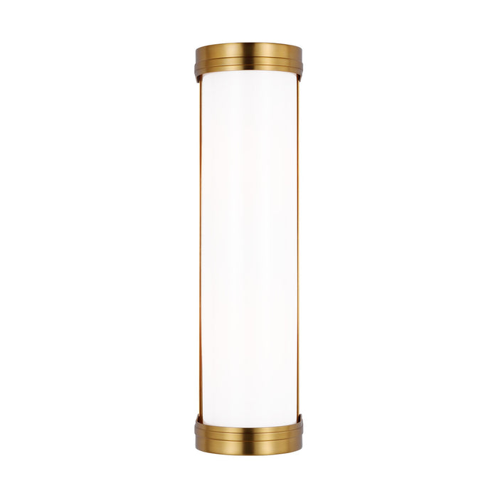 Visual Comfort & Co. Studio Collection Ifran transitional dimmable indoor medium 2-light vanity fixture in a burnished brass finish with et