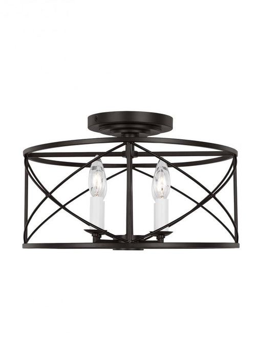 Visual Comfort & Co. Studio Collection Beatrix Casual 4-Light Indoor Dimmable Medium Semi-Flush Mount Ceiling Light