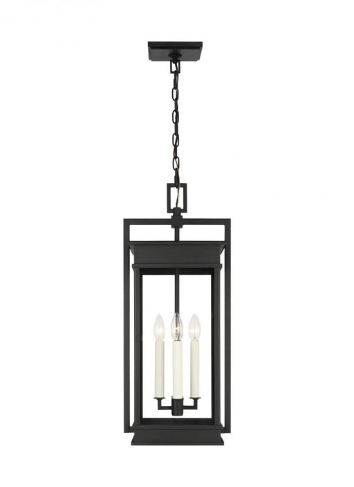 Visual Comfort & Co. Studio Collection Cupertino Transitional 4-Light Outdoor Large Pendant Ceiling Hanging Lantern Light