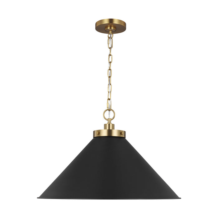 Wellfleet Wide Cone Pendant | CP1311MBKBBS