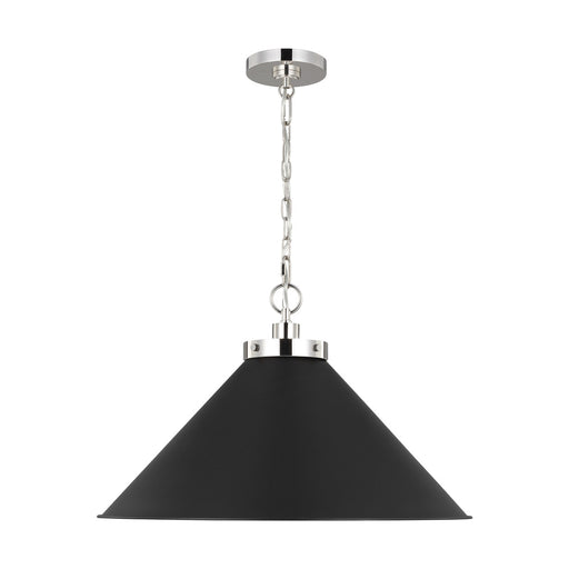 Wellfleet Wide Cone Pendant | CP1311MBKPN
