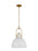 Visual Comfort & Co. Studio Collection Upland Mid-Century 1-Light Indoor Dimmable Extra Large Pendant Ceiling Hanging Chandelier Light