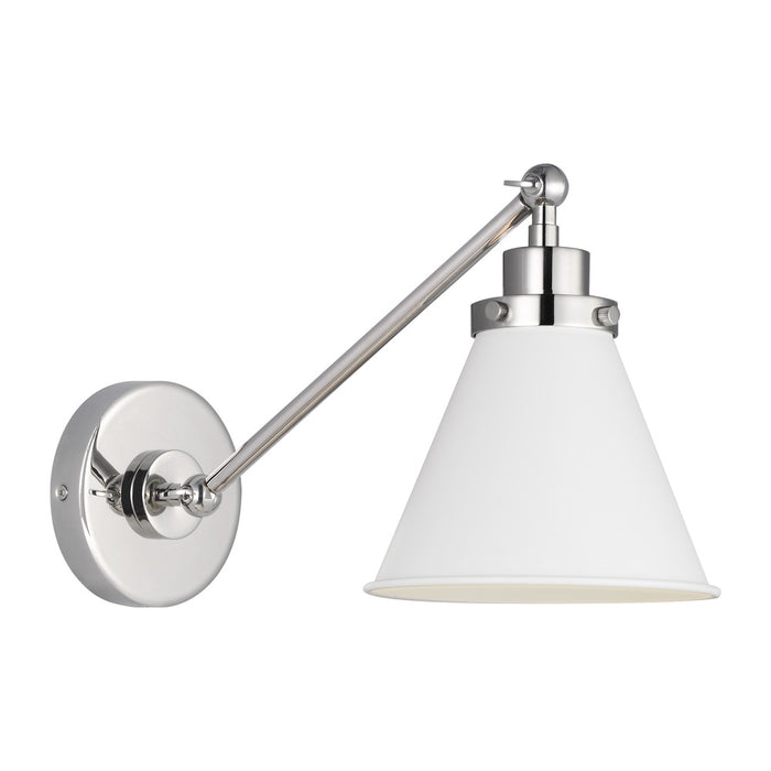 Wellfleet Single Arm Cone Task Sconce | CW1121MWTPN