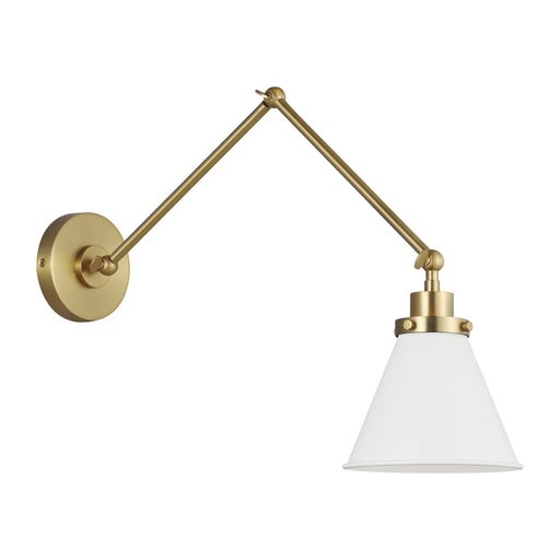 Wellfleet Double Arm Cone Task Sconce | CW1151MWTBBS