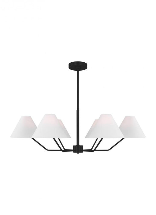 Visual Comfort & Co. Studio Collection Burke Transitional 6-Light Indoor Dimmable Large Chandelier
