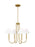 Visual Comfort & Co. Studio Collection Porteau Transitional 5-Light Indoor Dimmable Medium Chandelier
